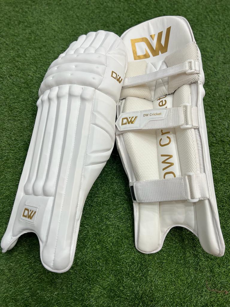 DW Cricket White Batting Pads